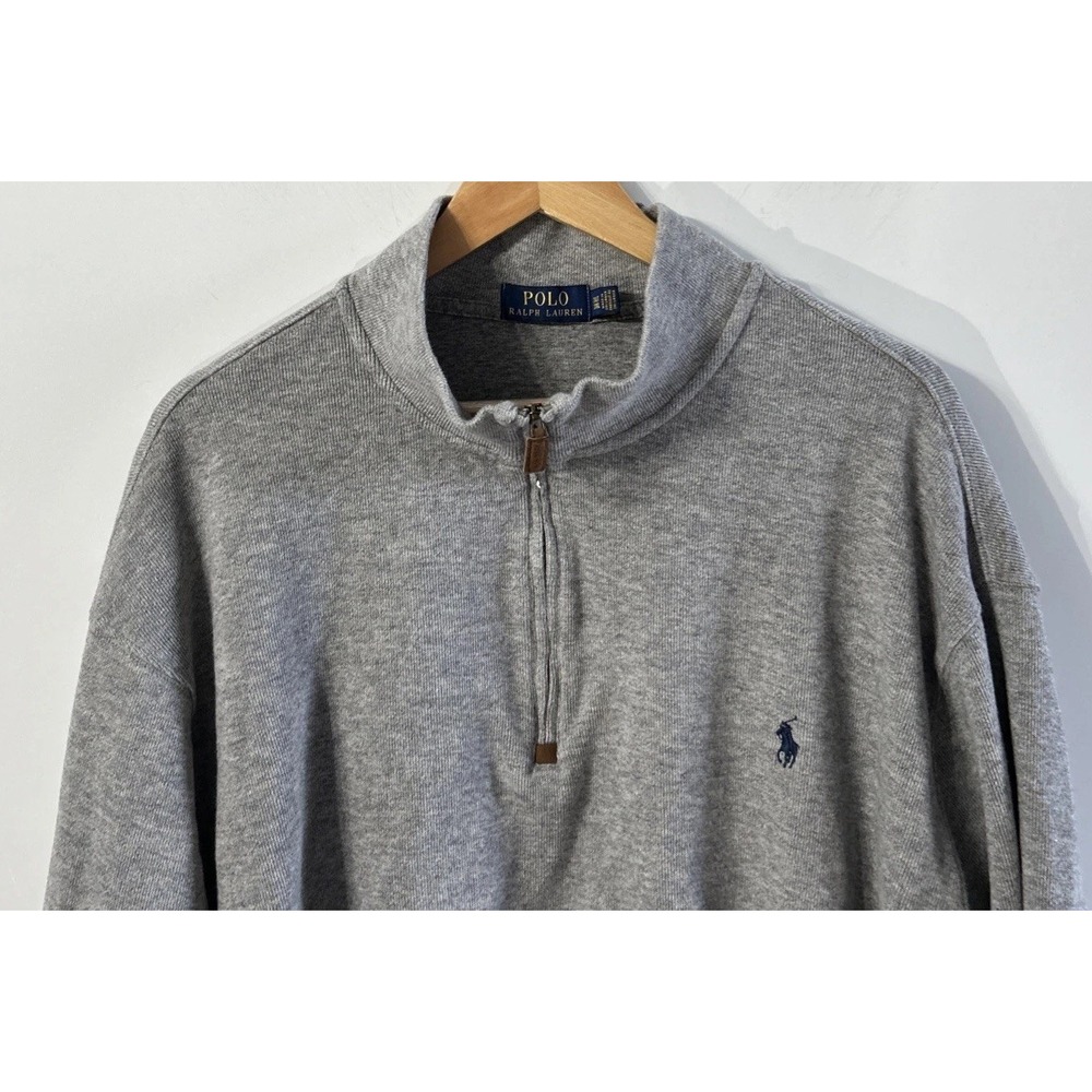 Polo Ralph Lauren Big & Tall 1/4 Zip Pullover Sweater Knit Mock Neck S 3XLT
